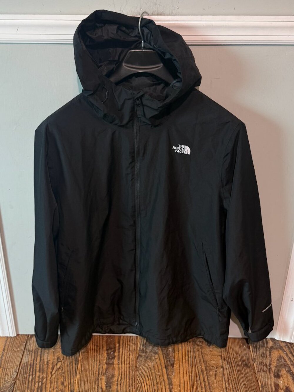 North Face Carto Mono Hooded Black Jacket Shell Only Men’s Size XL Dryvent-Mono